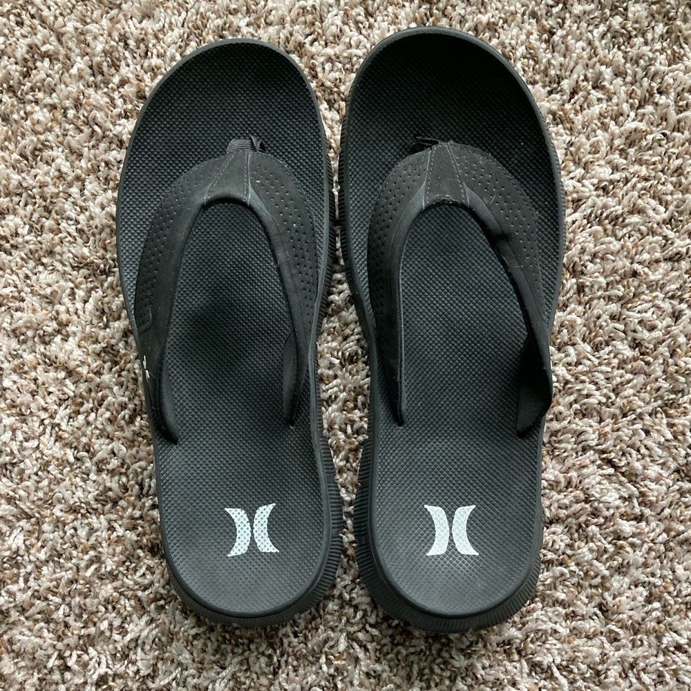 Hurley fusion flip flop sandals size US 9